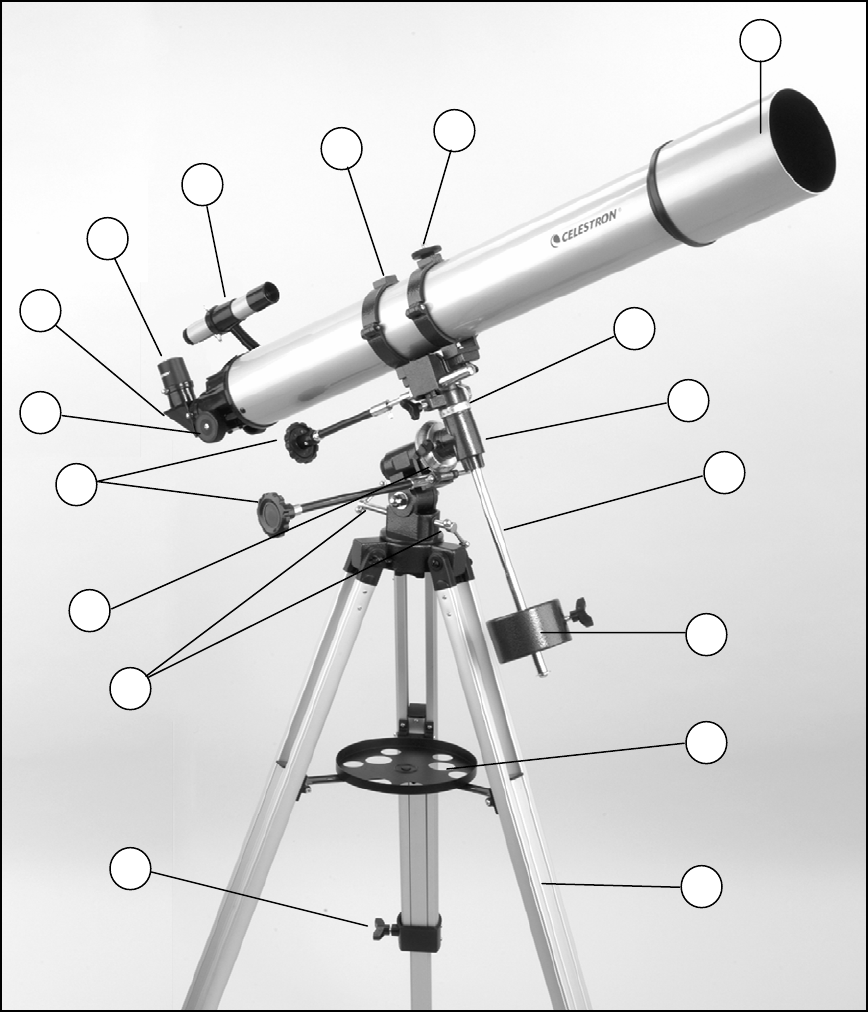 Celestron Ultima 80 Users Manual IDENTIFYING PARTS OF FIGURE 1