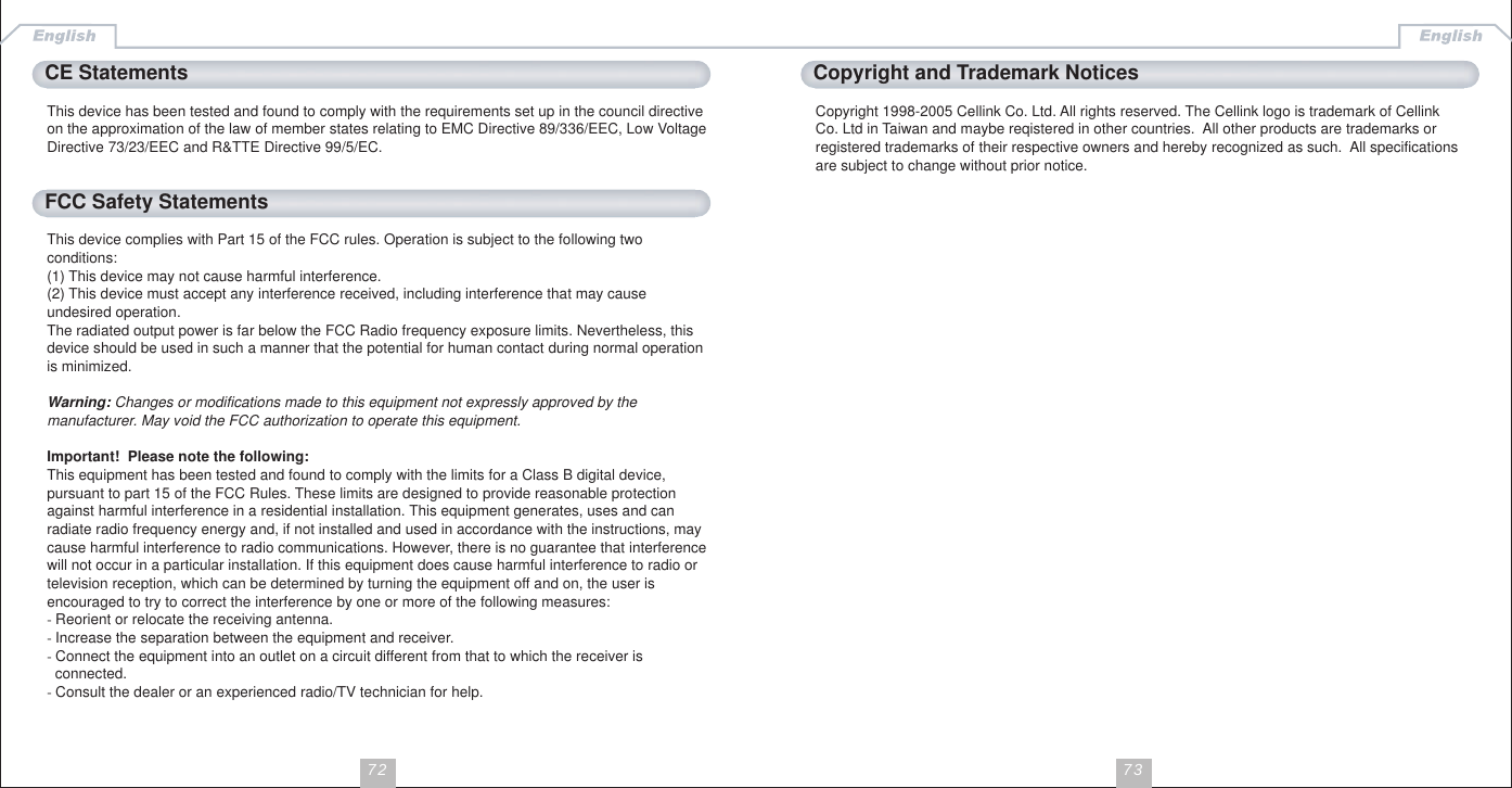 Page 22 of Cellink 4710874203747 Bluetooth Stereo Audio Dongle User Manual partII