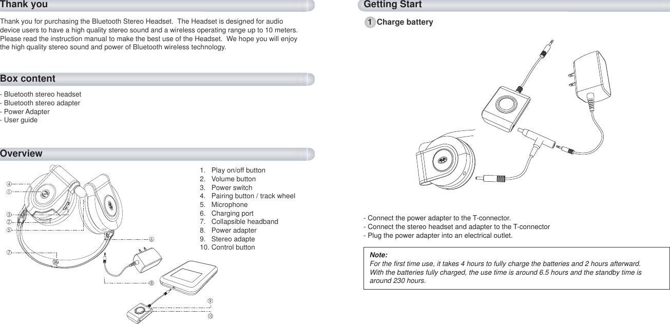 Page 2 of Cellink 4710874203754 Bluetooth Stereo Headset User Manual 