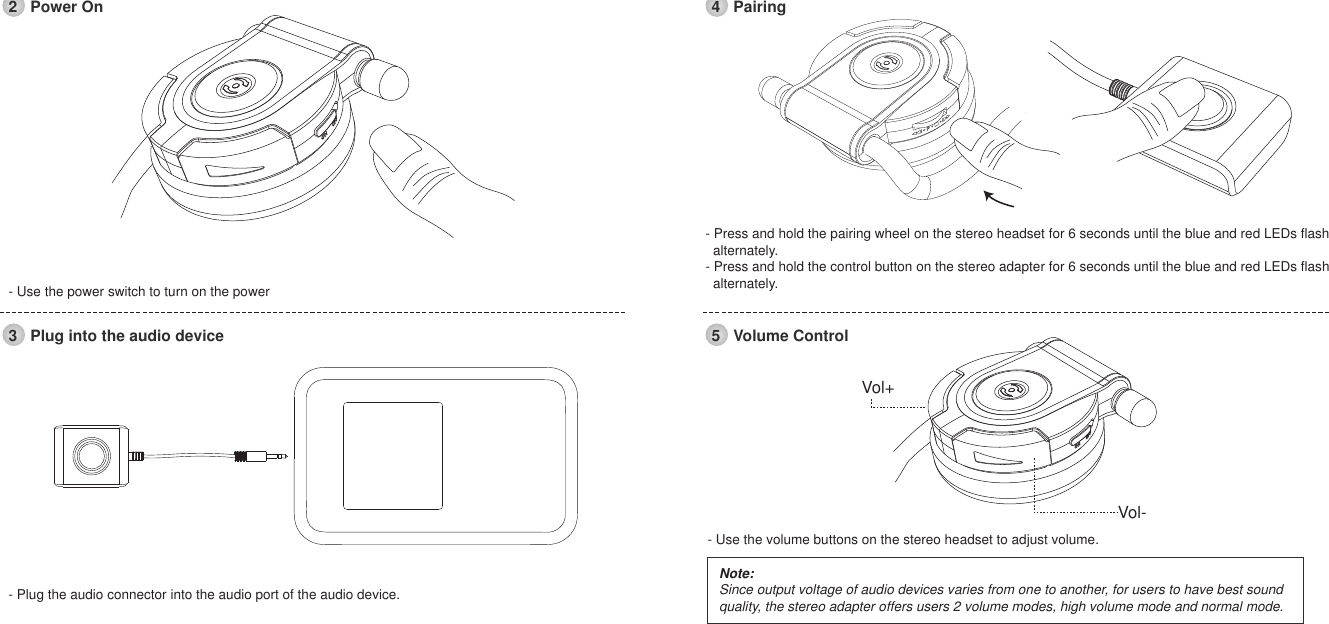 Page 3 of Cellink 4710874203754 Bluetooth Stereo Headset User Manual 