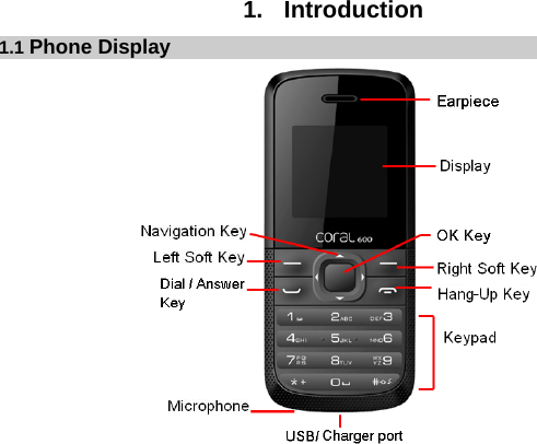  1. Introduction 1.1 Phone Display                 