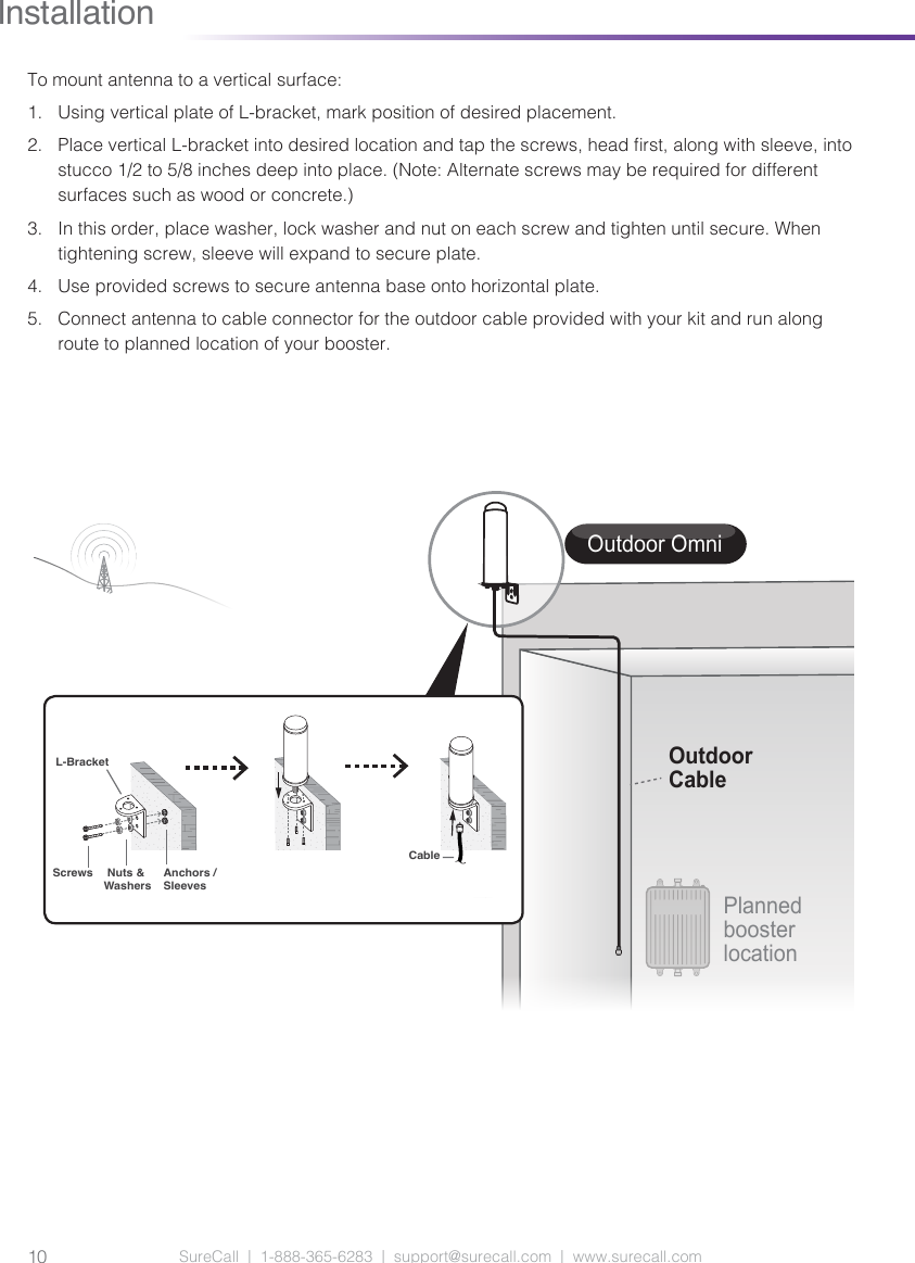 Page 10 of Cellphone Mate SureCall FUSION5S-X20 5 Band Cellular in Building Booster User Manual