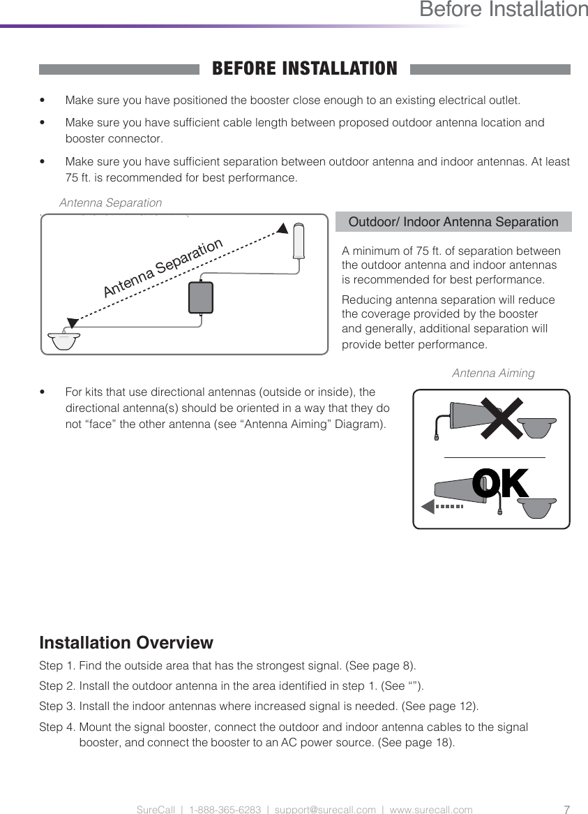 Page 7 of Cellphone Mate SureCall FUSION5S-X20 5 Band Cellular in Building Booster User Manual