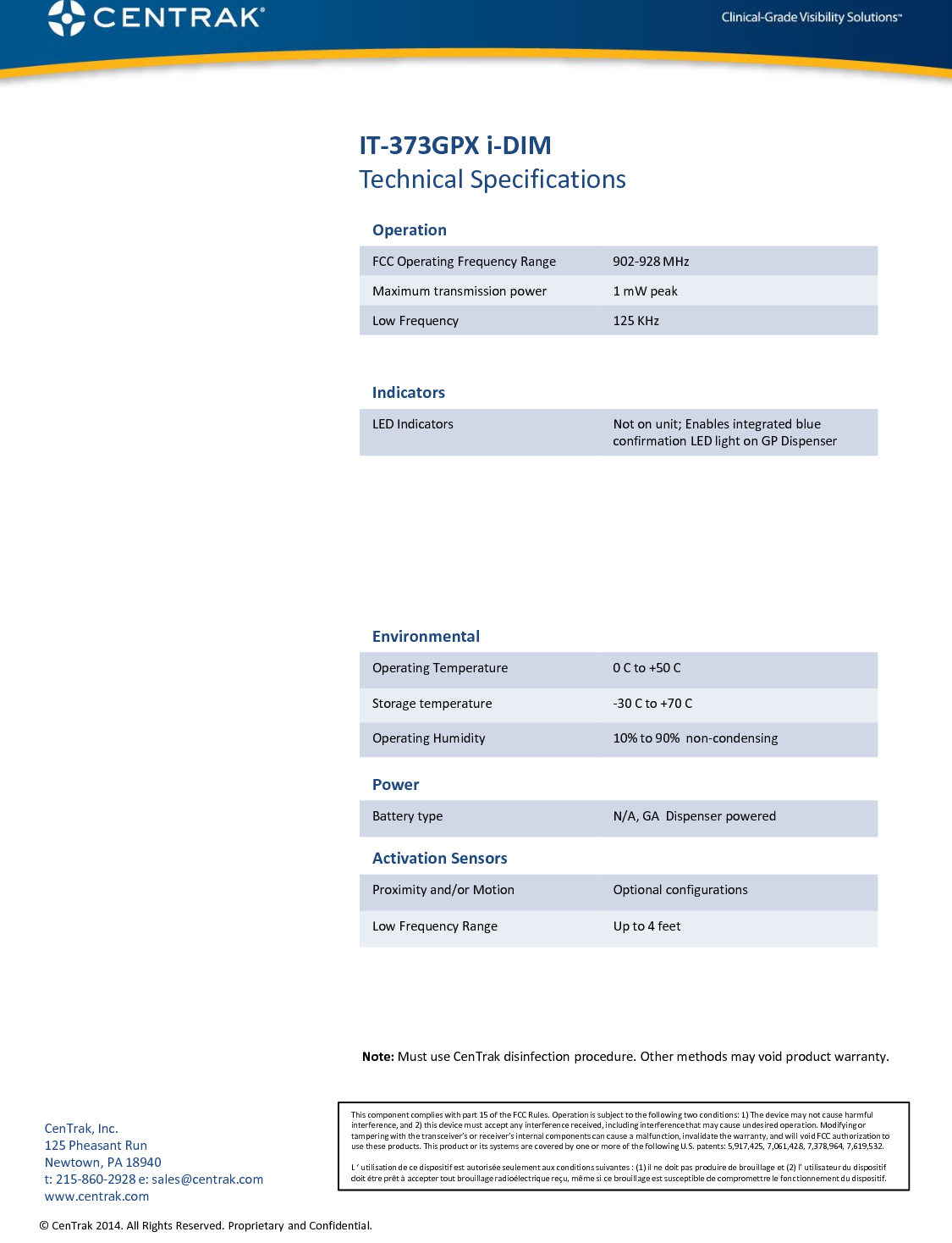 Le présent appareil est conforme aux CNR d&apos;Industrie Canada applicables aux appareils radio exempts de licence. L&apos;exploitation est autorisée aux deux conditions suivantes : (1) l&apos;appareil ne doit pas produire de brouillage, et (2) l&apos;utilisateur de l&apos;appareil doit accepter tout brouillage radioélectrique subi, même si le brouillage est susceptible d&apos;en compromettre le fonctionnement. 