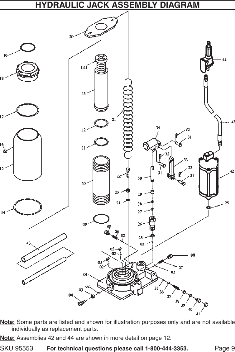 Central Hydraulics 95553 Users Manual