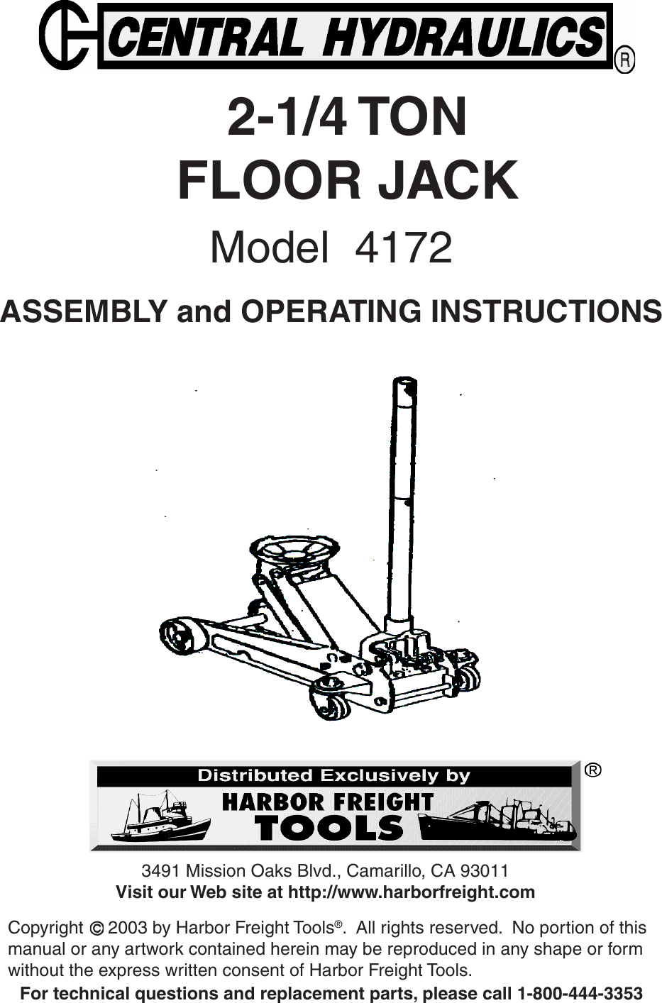 Page 1 of 9 - Central-Hydraulics Central-Hydraulics-Automobile-Parts--4172-Users-Manual-  Central-hydraulics-automobile-parts--4172-users-manual