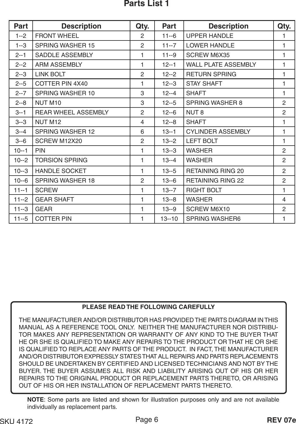 Page 6 of 9 - Central-Hydraulics Central-Hydraulics-Automobile-Parts--4172-Users-Manual-  Central-hydraulics-automobile-parts--4172-users-manual