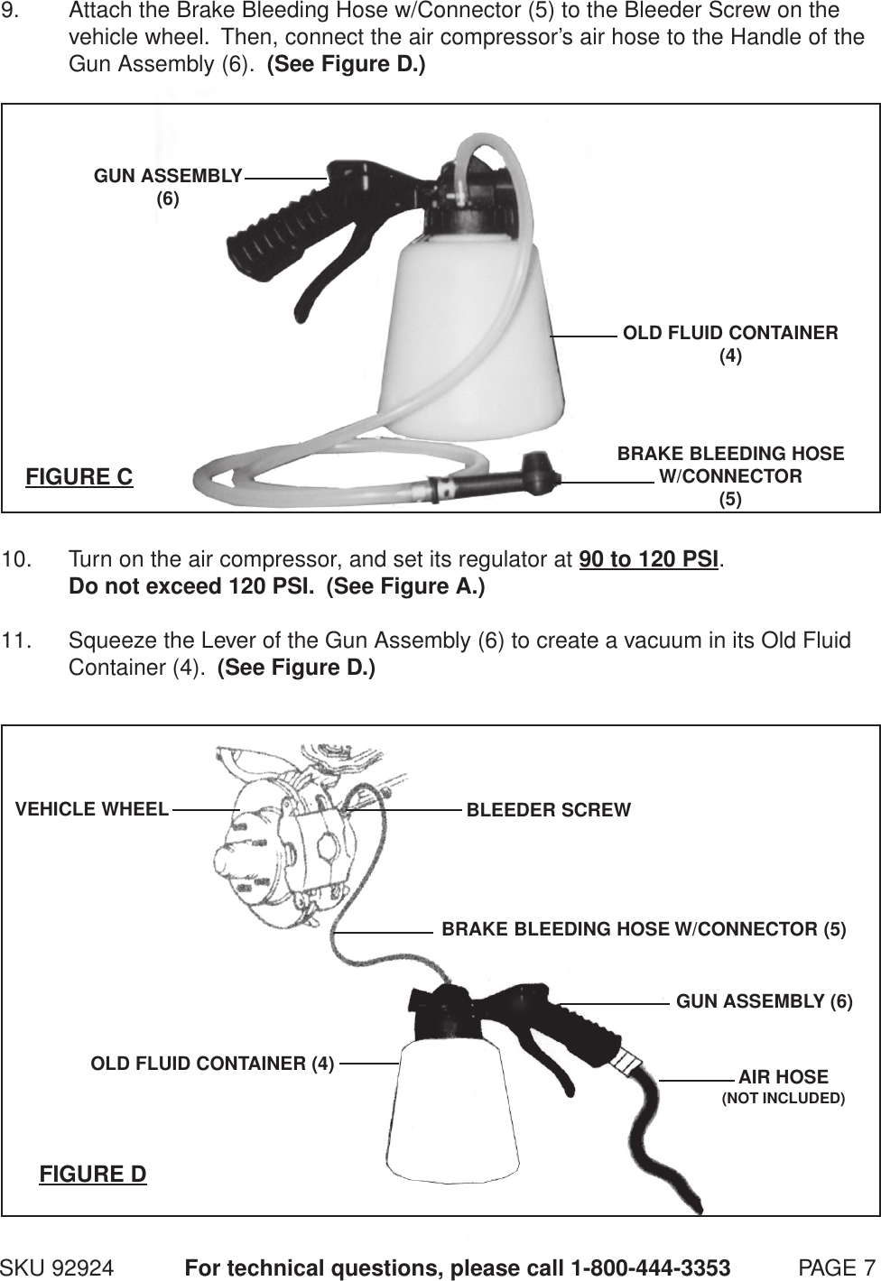 Page 7 of 10 - Central-Pneumatic Central-Pneumatic-Brake-Fluid-Bleeder-92924C-Users-Manual- 92924 Manual  Central-pneumatic-brake-fluid-bleeder-92924c-users-manual