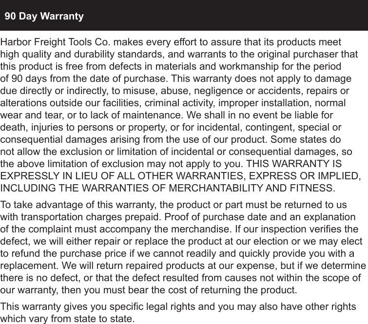 Page 10 of 10 - Central-Pneumatic Central-Pneumatic-Grinder-93621-Users-Manual-  Central-pneumatic-grinder-93621-users-manual