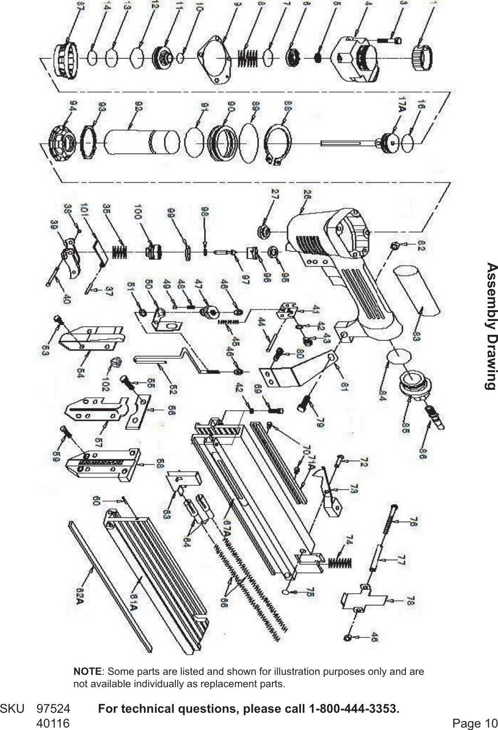 Page 10 of 11 - Central-Pneumatic Central-Pneumatic-Nail-Gun-40116-Users-Manual-  Central-pneumatic-nail-gun-40116-users-manual