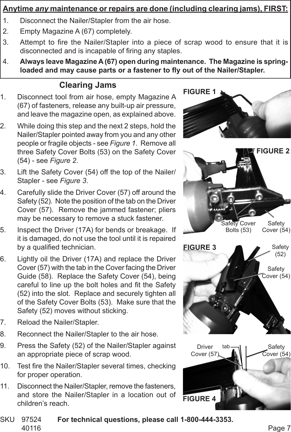 Page 7 of 11 - Central-Pneumatic Central-Pneumatic-Nail-Gun-40116-Users-Manual-  Central-pneumatic-nail-gun-40116-users-manual