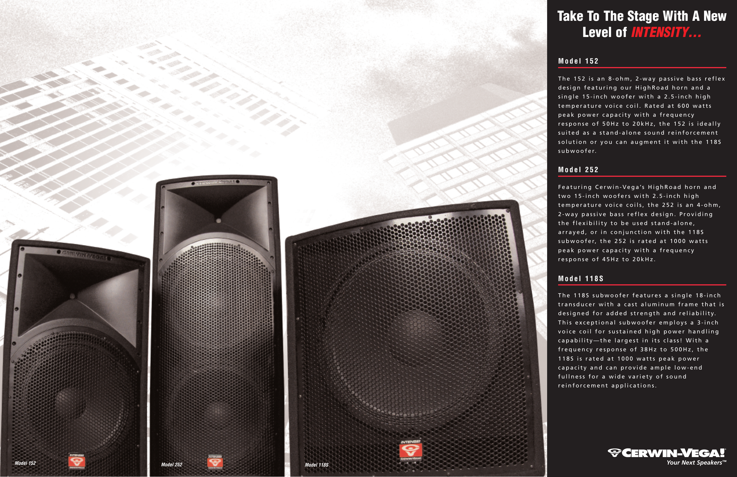 Page 4 of 4 - Cerwin-Vega Cerwin-Vega-252-Users-Manual-  Cerwin-vega-252-users-manual