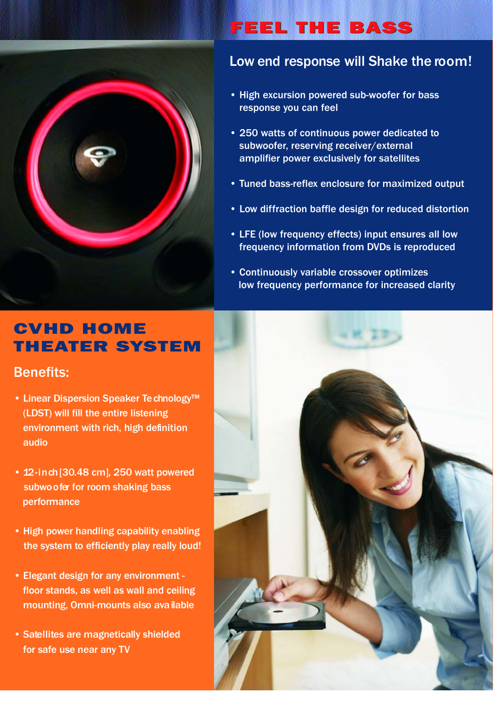 Page 4 of 6 - Cerwin-Vega Cerwin-Vega-Cvhd-Series-Users-Manual- CVHD Brochure Cerwin-vega-cvhd-series-users-manual