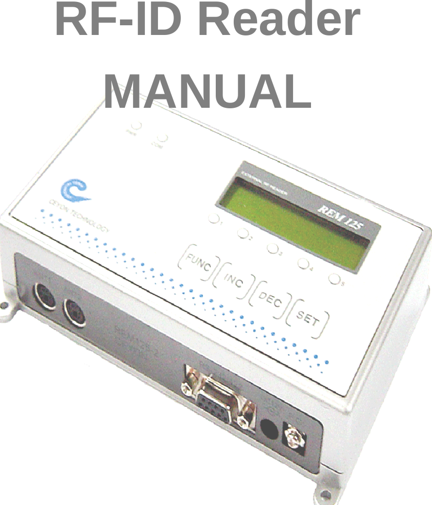 RF-ID Reader MANUAL 