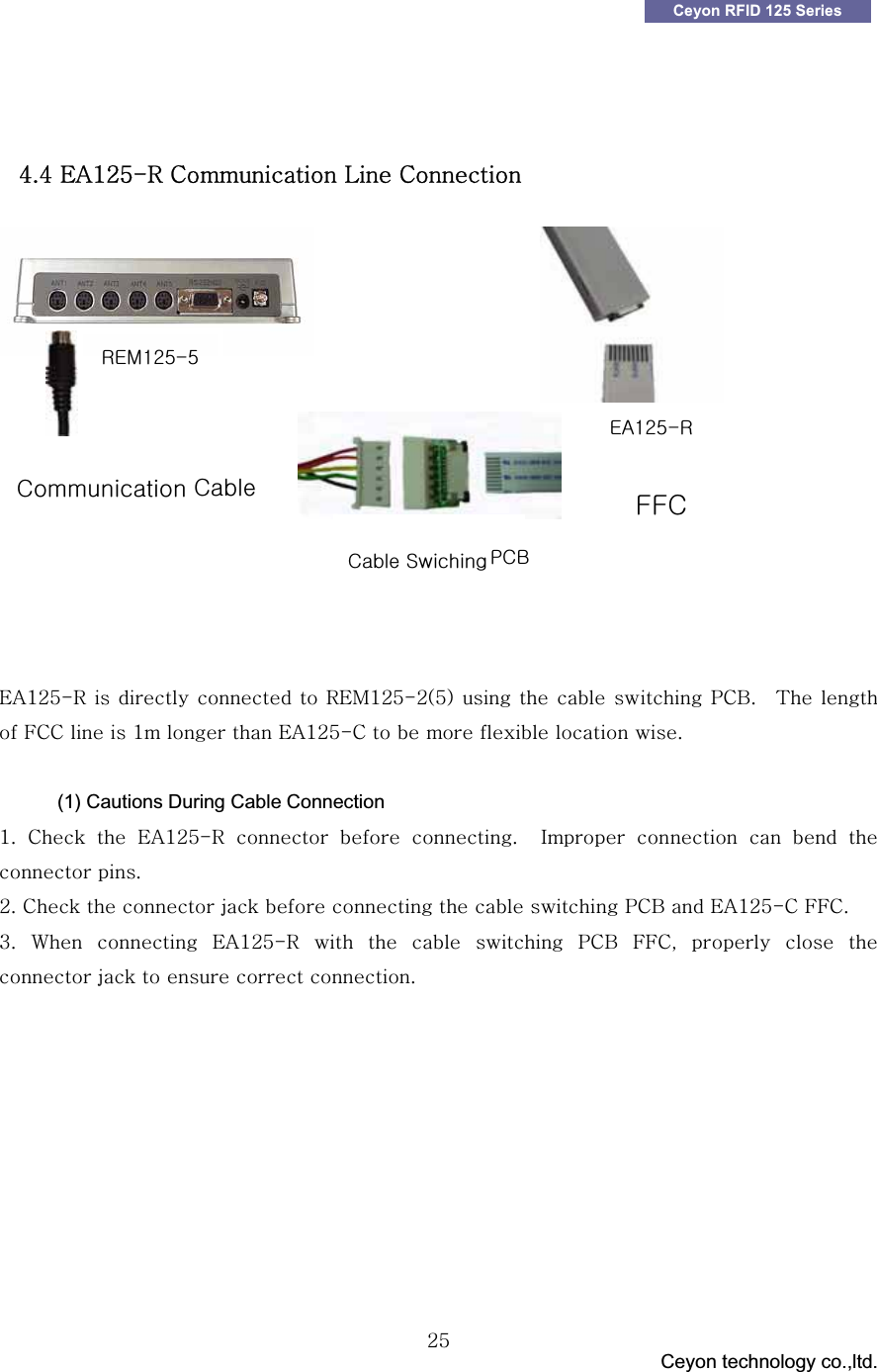 GGG                                 Ceyon technology co.,ltd.            GGY\Ceyon RFID 125 Series GGG[U[GlhXY\TyGjGsGjGGGGlhXY\TyGGGGGyltXY\TYO\PGGGGGwjiUG G {GGGmjjGGGXGGGlhXY\TjGGGGGGUG GG(1) Cautions During Cable Connection XUG jG G lhXY\TyG G G UG G pG G G G GGUG GYUGjGGGGGGGGGwjiGGlhXY\TjGmmjUG GZUG ~G G lhXY\TyG G G G G wjiG mmjSG G G GGGGGGUG G GGGGGGGGGGyltXY\T\lhXY\TyGj j mmjGj z wji