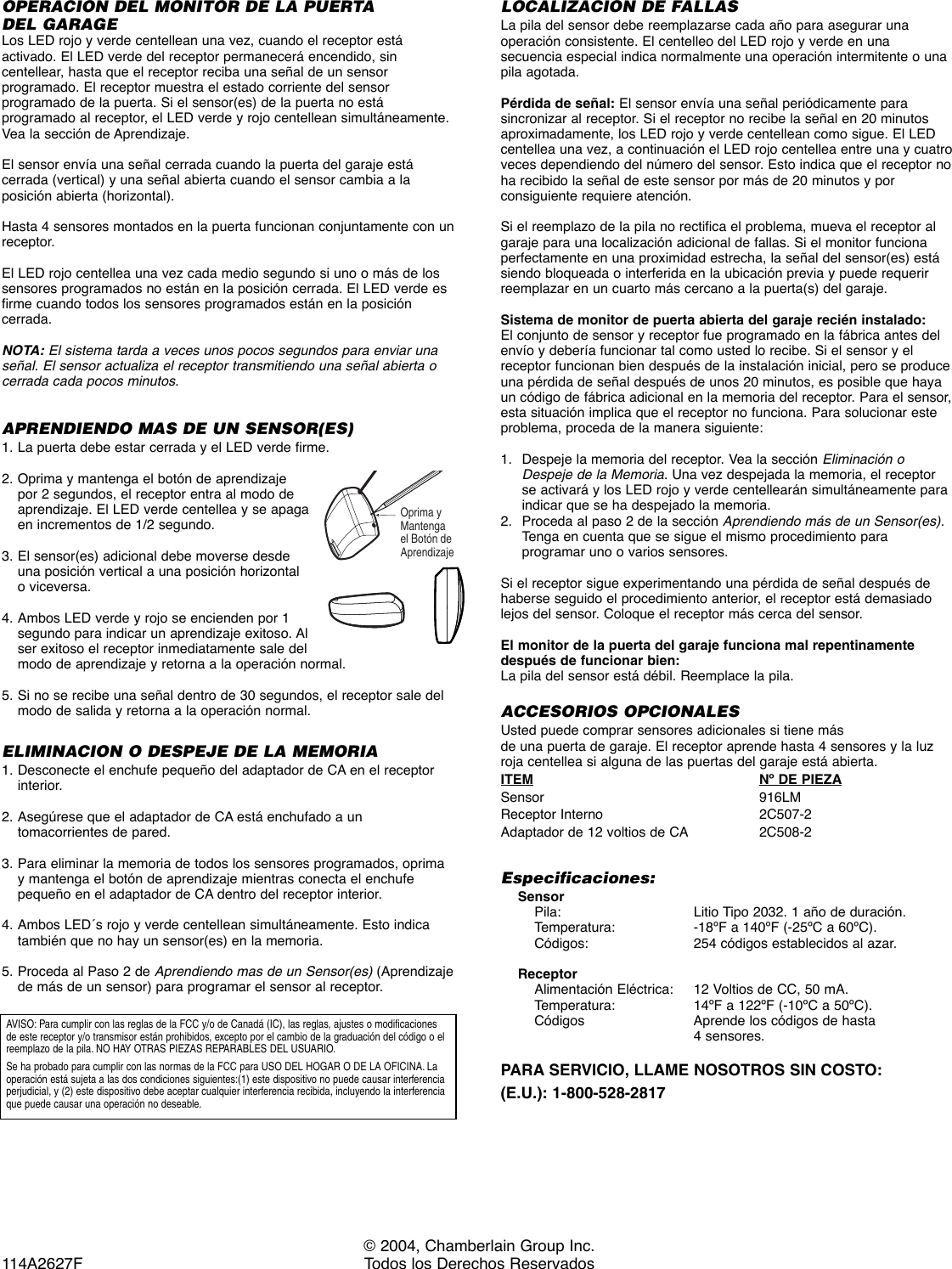 Liftmaster Chamberlain 915lm 916lm Garage Door Monitor | Dandk Organizer