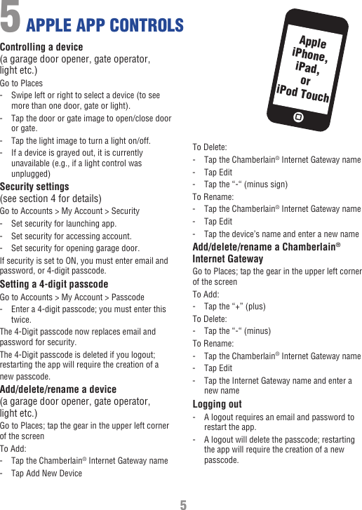 Page 5 of 8 - Chamberlain Chamberlain-Cigbu-Users-Guide-Users-Manual- Internet Gateway User's Guide Chamberlain-cigbu-users-guide-users-manual
