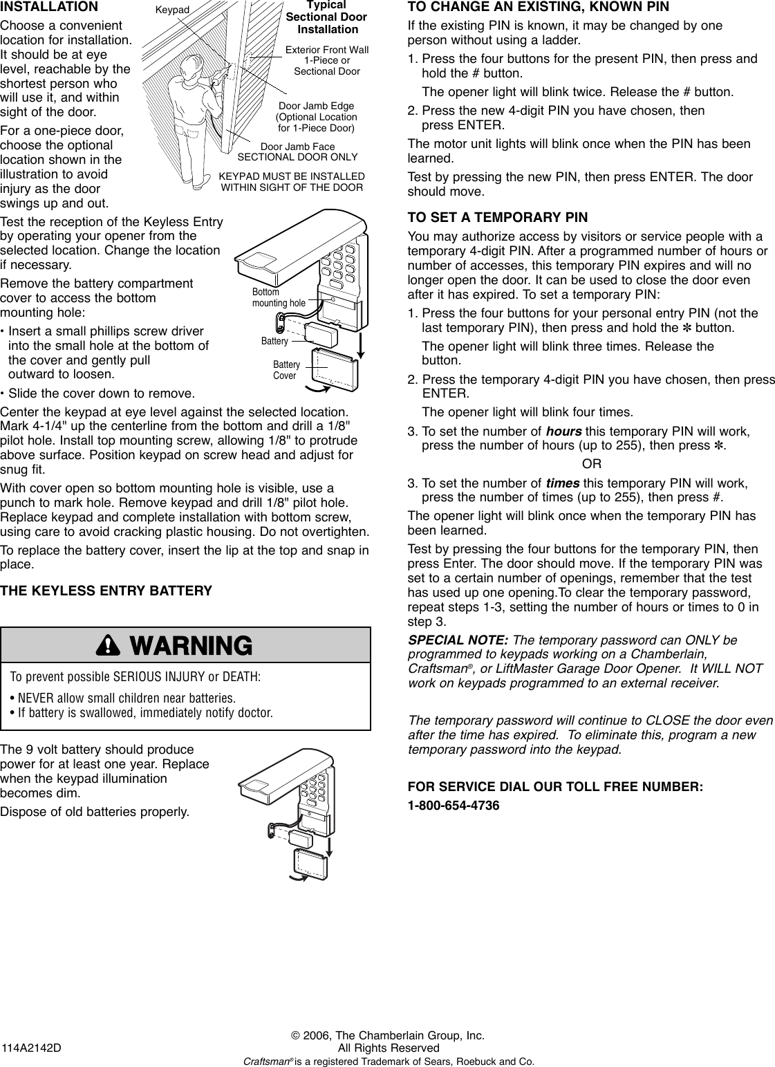 Page 2 of 4 - Chamberlain Chamberlain-Security-940C-Users-Manual- GDO Accessories  Chamberlain-security-940c-users-manual
