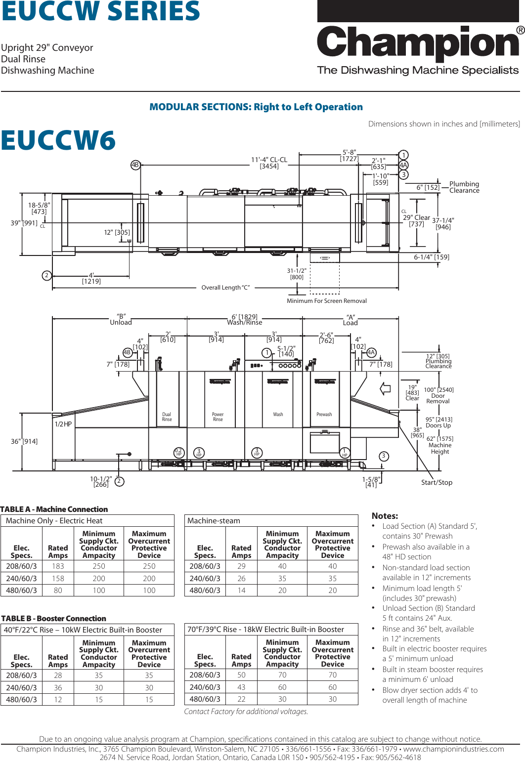 Page 3 of 6 - Champion-Industries Champion-Industries-Euccw-Series-Specification-Sheet-  Champion-industries-euccw-series-specification-sheet