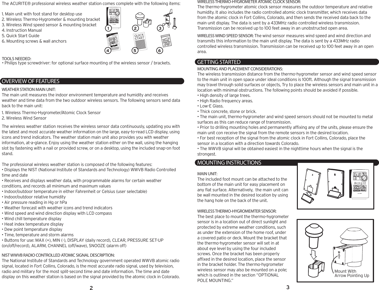Page 2 of 9 - Chaney-Instrument Chaney-Instrument-Clock-992-Users-Manual- 1  Chaney-instrument-clock-992-users-manual