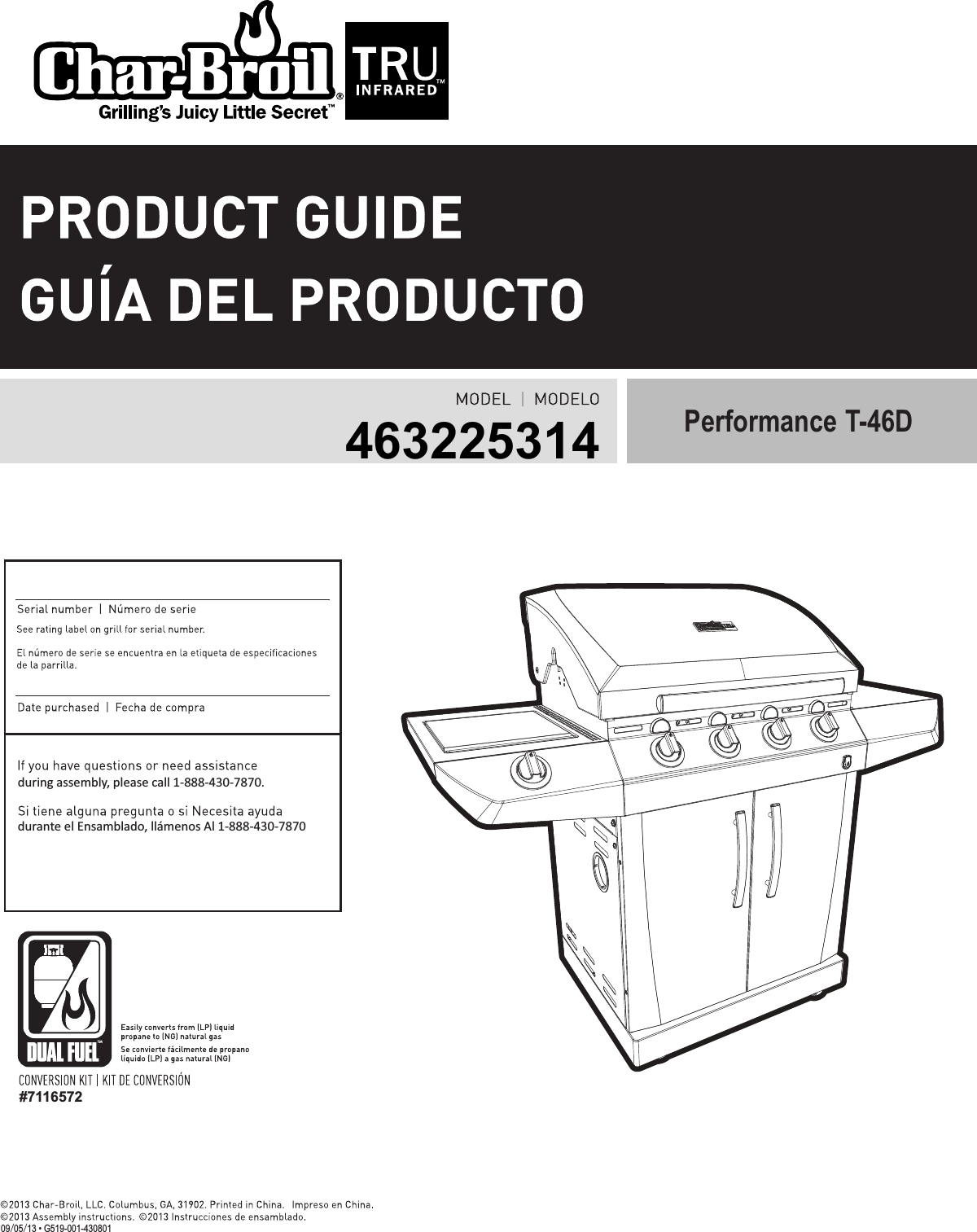 Char Broil 463225314 G519 001 430801 463225314 ENG SPA IM User