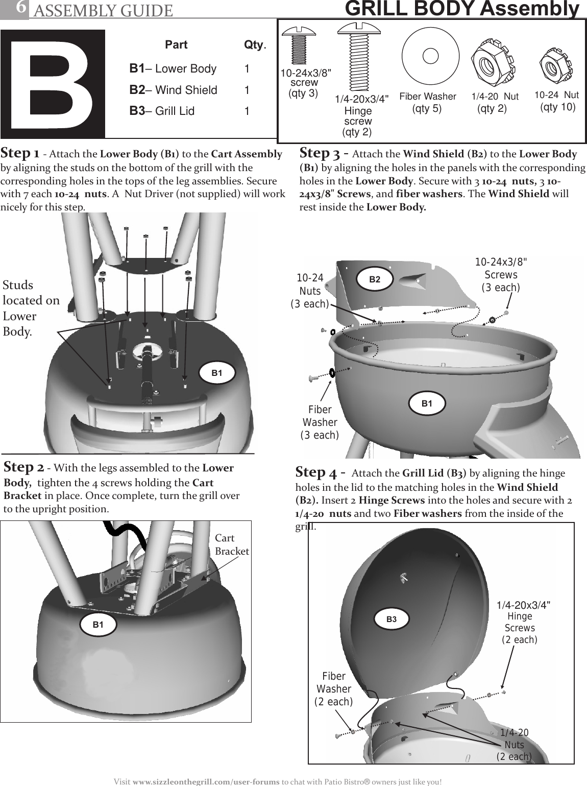 Char Broil Patio Bistro 11601558 Users Manual G