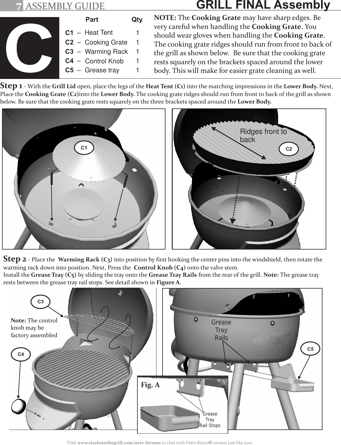 Char Broil Patio Bistro 11601558 Users Manual G