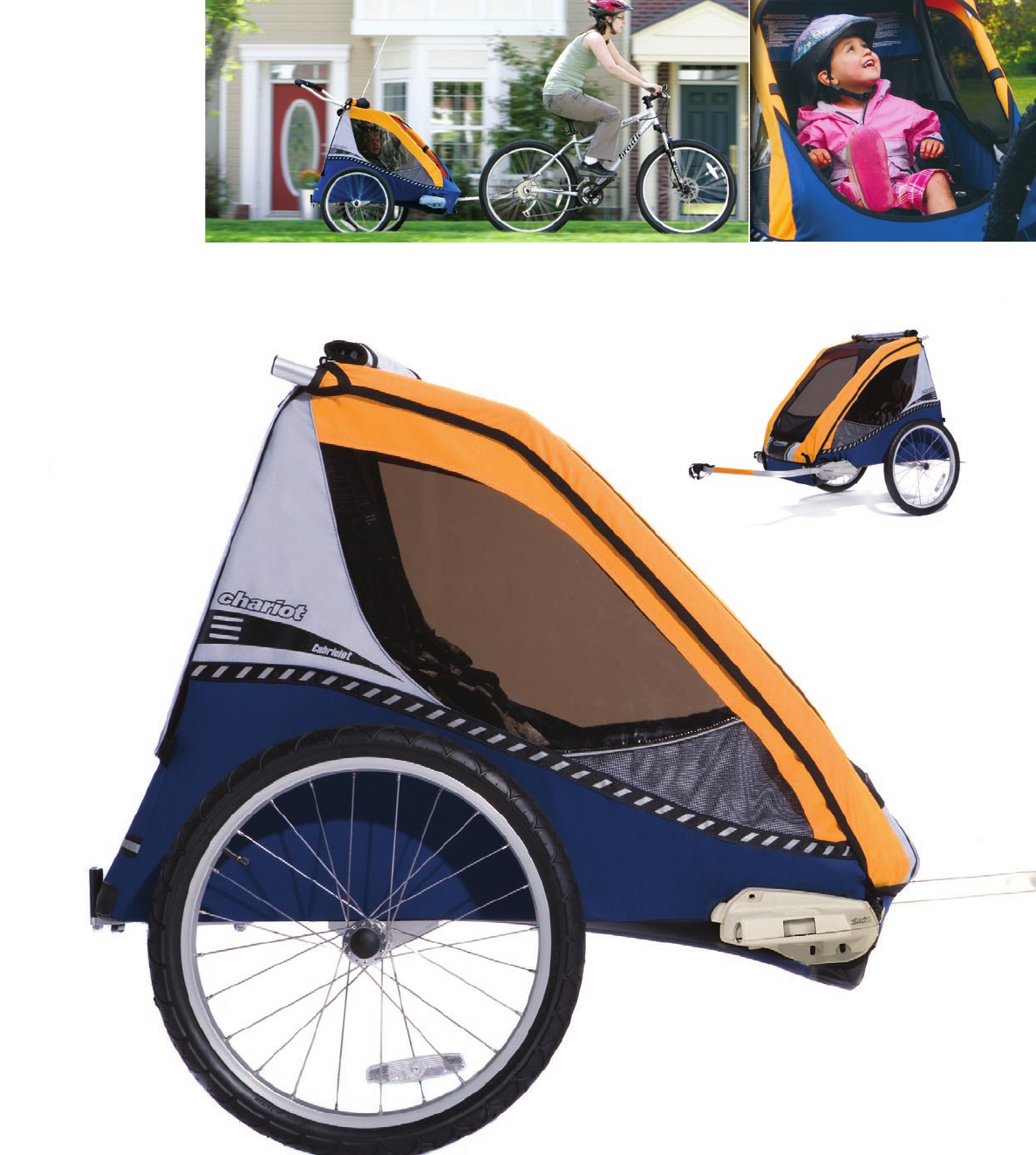 chariot cabriolet bike trailer
