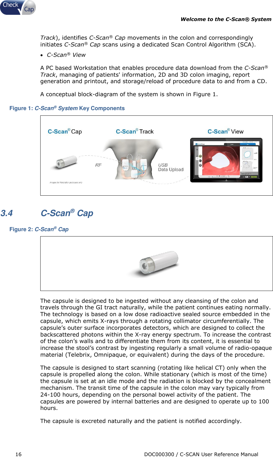 Page 16 of Check Cap CAP10007506 C-Scan Cap transceiver User Manual Title