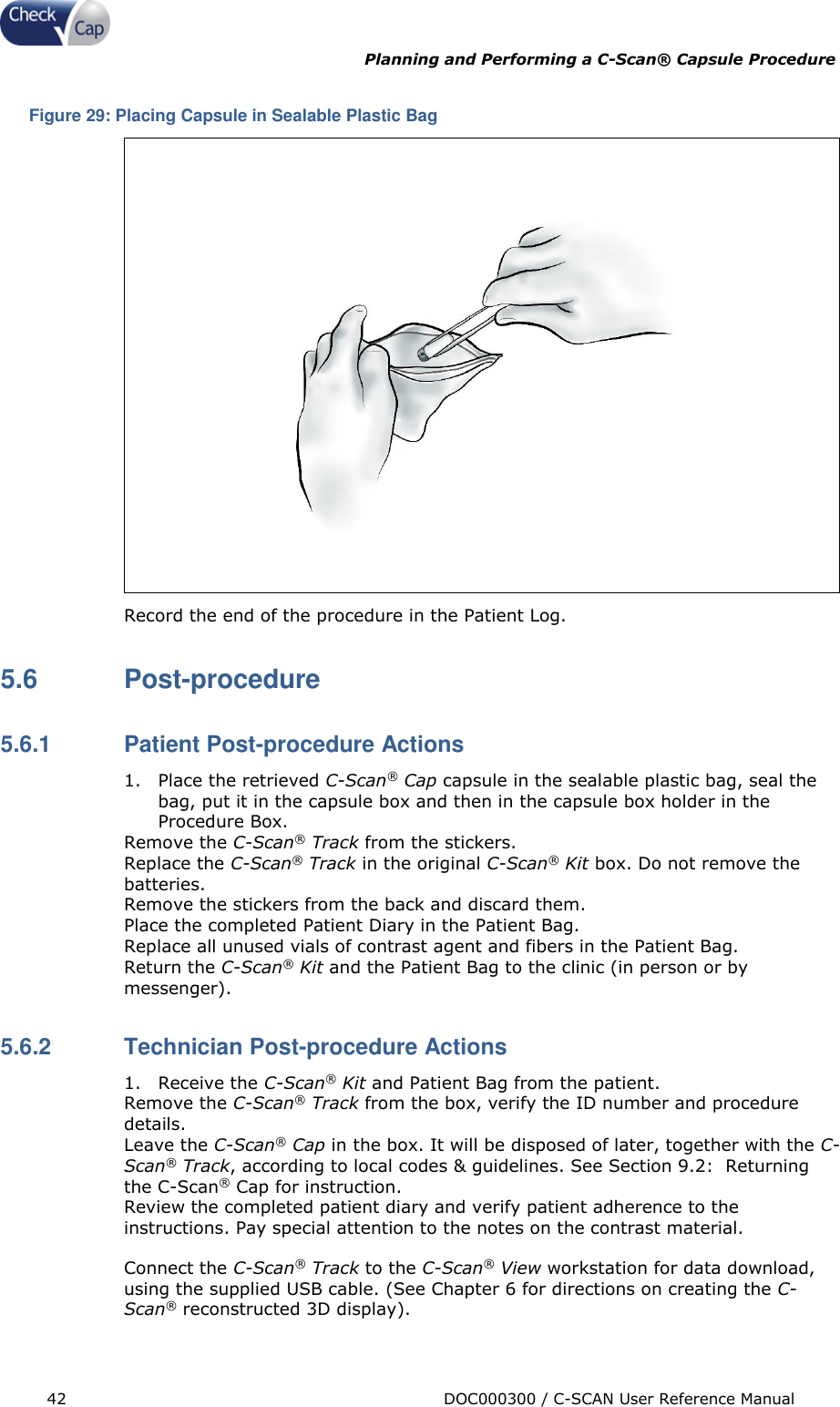 Page 42 of Check Cap CAP10007506 C-Scan Cap transceiver User Manual Title