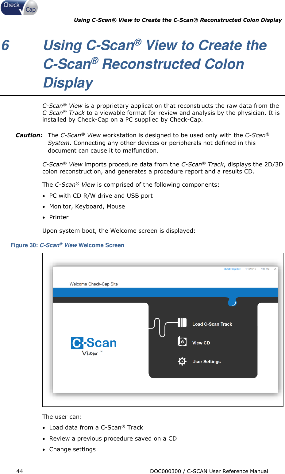 Page 44 of Check Cap CAP10007506 C-Scan Cap transceiver User Manual Title