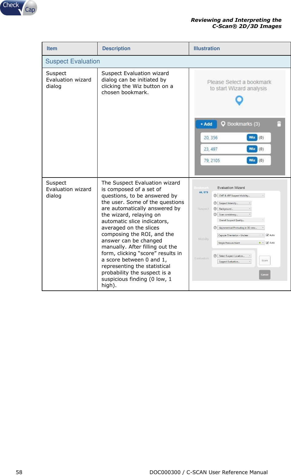 Page 58 of Check Cap CAP10007506 C-Scan Cap transceiver User Manual Title