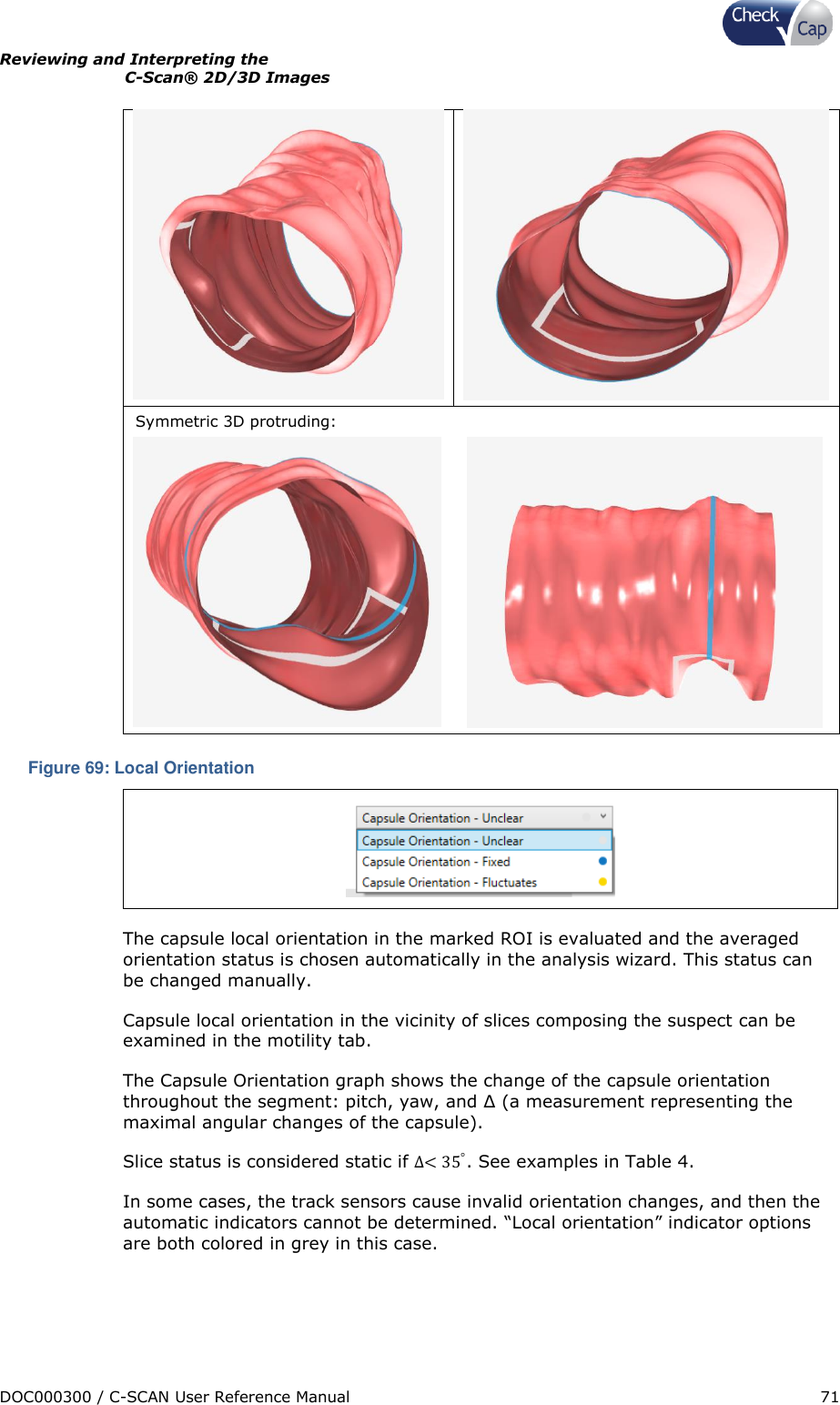 Page 71 of Check Cap CAP10007506 C-Scan Cap transceiver User Manual Title