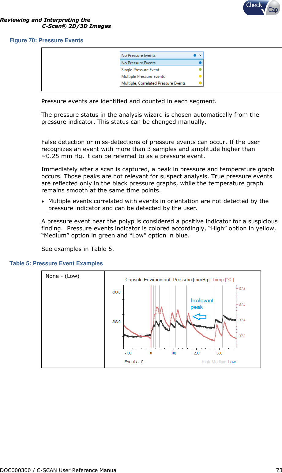 Page 73 of Check Cap CAP10007506 C-Scan Cap transceiver User Manual Title