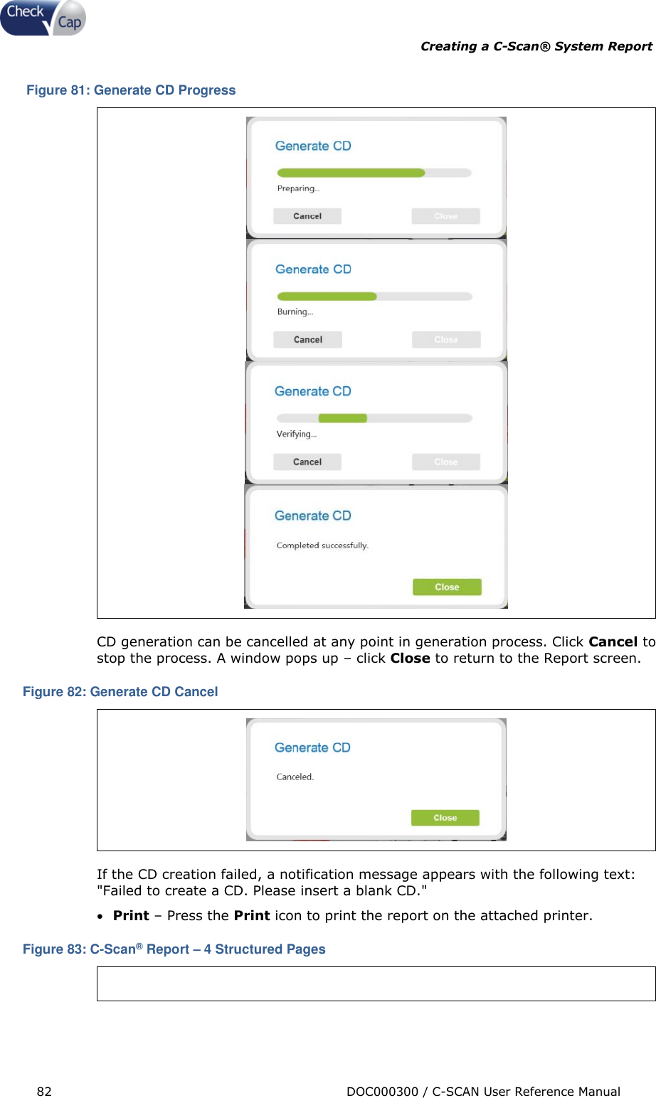 Page 82 of Check Cap CAP10007506 C-Scan Cap transceiver User Manual Title