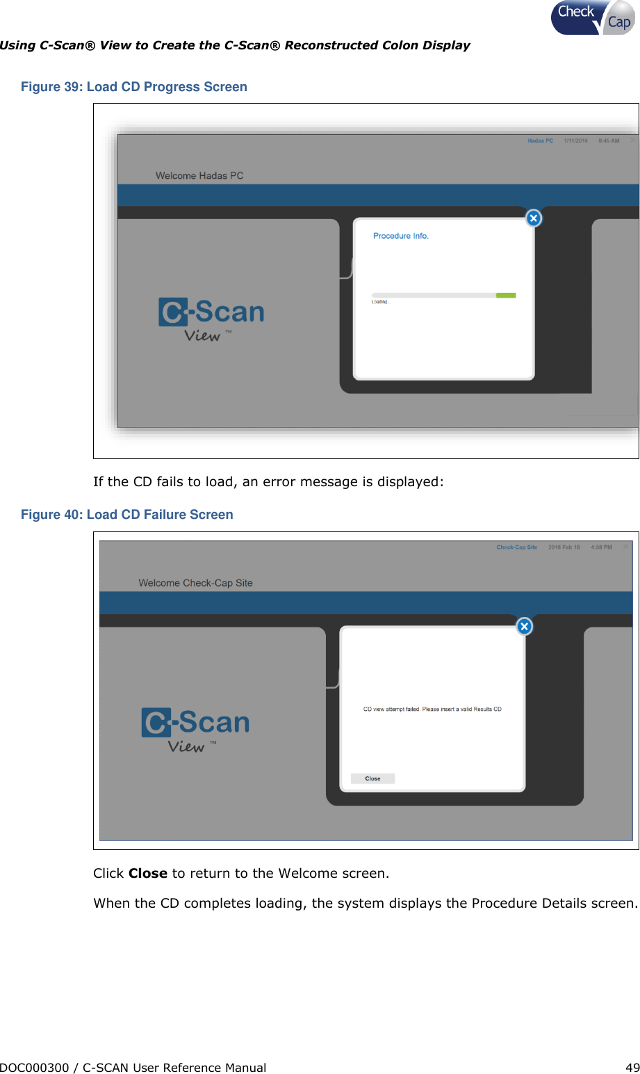 Page 49 of Check Cap TRACK10007605 C-Scan track transceiver User Manual Title