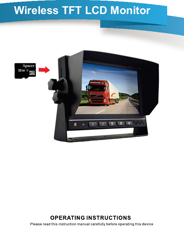 CL-718W Wireless TFT LCD Monitor 