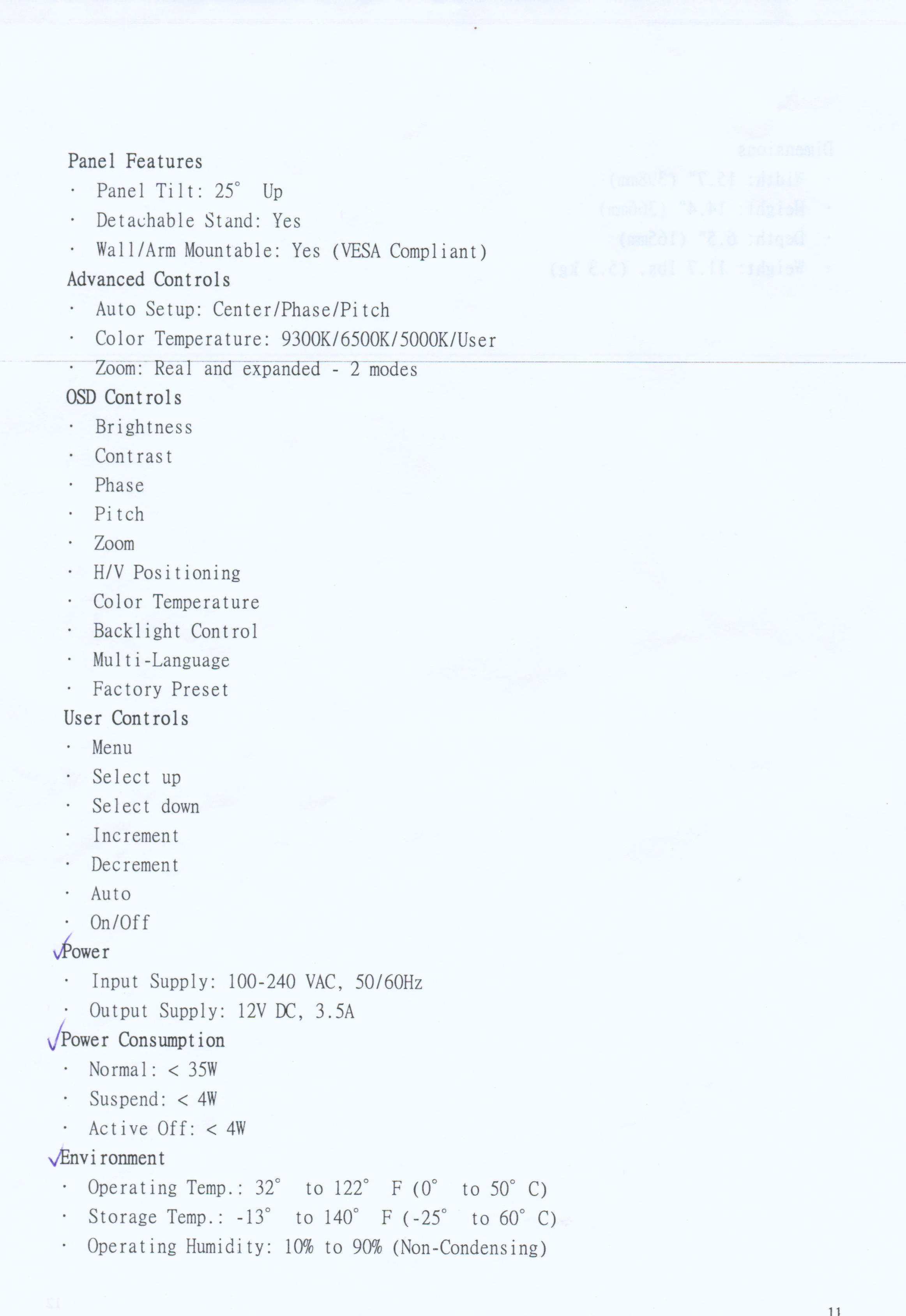 15'' LCD MONITOR User Manual