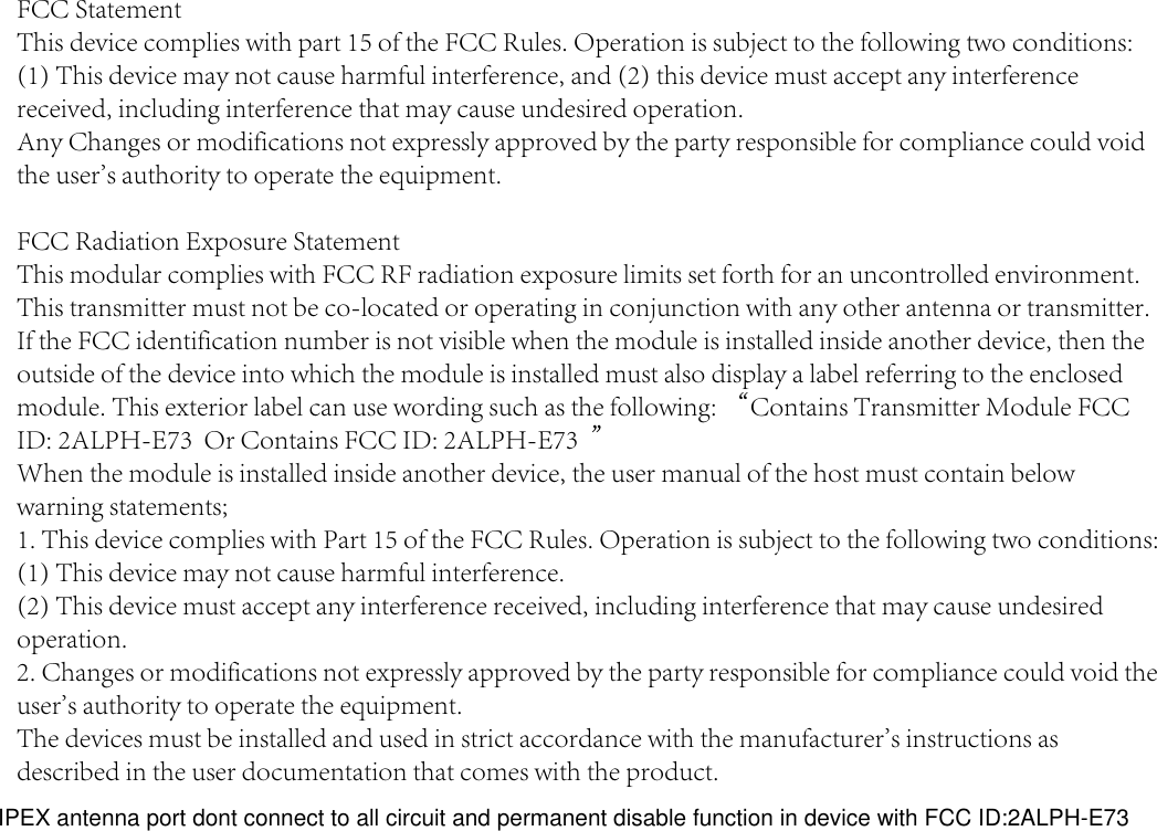 Page 10 of Chengdu Ebyte Electronic Technology E73 Bluetooth User Manual 