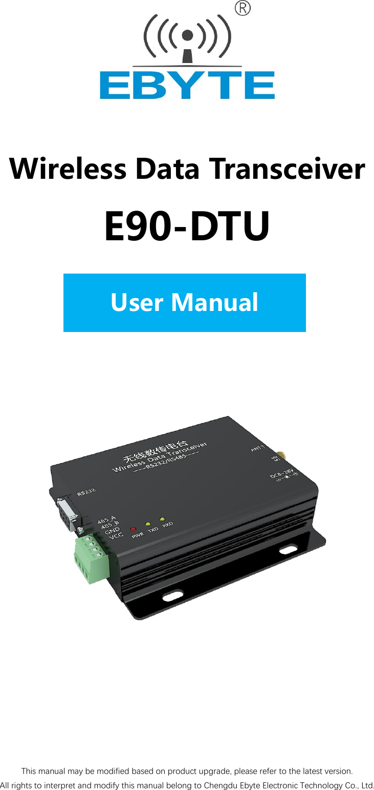 Chengdu Ebyte Electronic Technology E90-DTU Wireless Transceiver Module ...