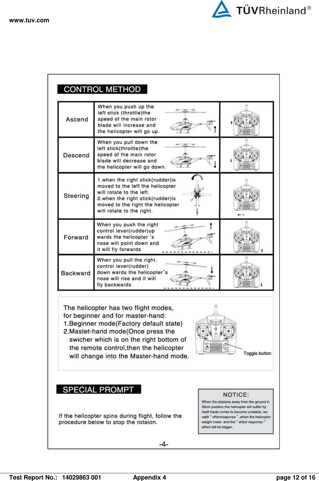 www.tuv.com   Test Report No.:  14029863 001  Appendix 4  page 12 of 16   