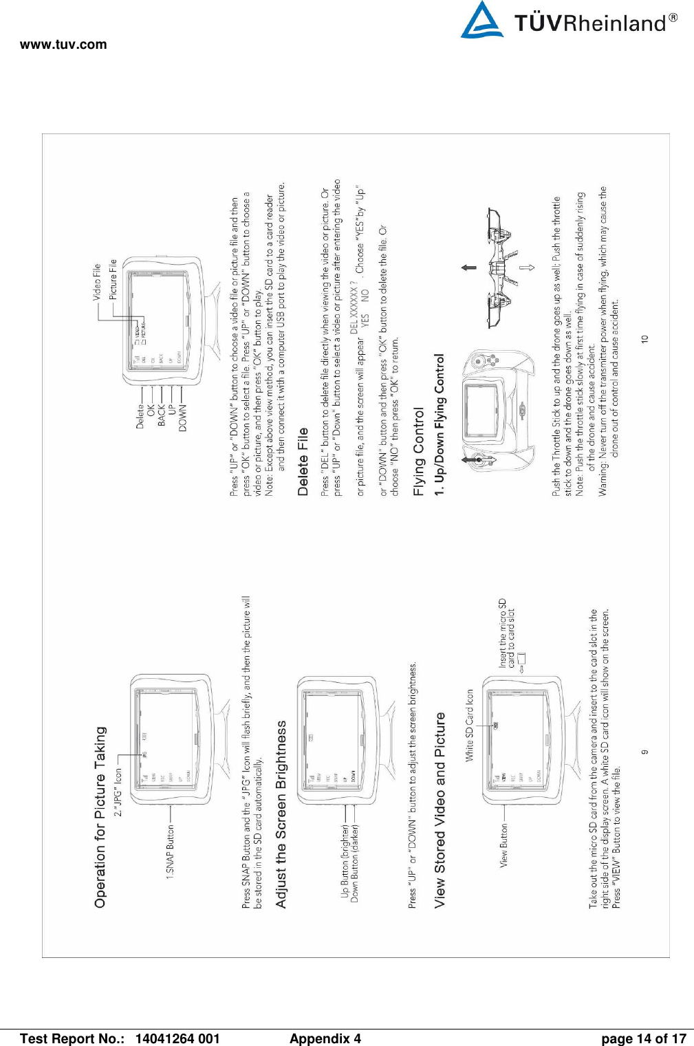 www.tuv.com   Test Report No.:  14041264 001  Appendix 4  page 14 of 17  
