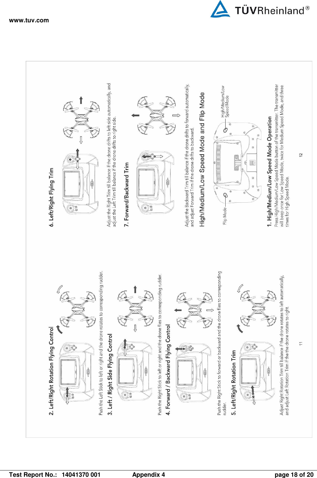 www.tuv.com   Test Report No.:  14041370 001  Appendix 4  page 18 of 20  
