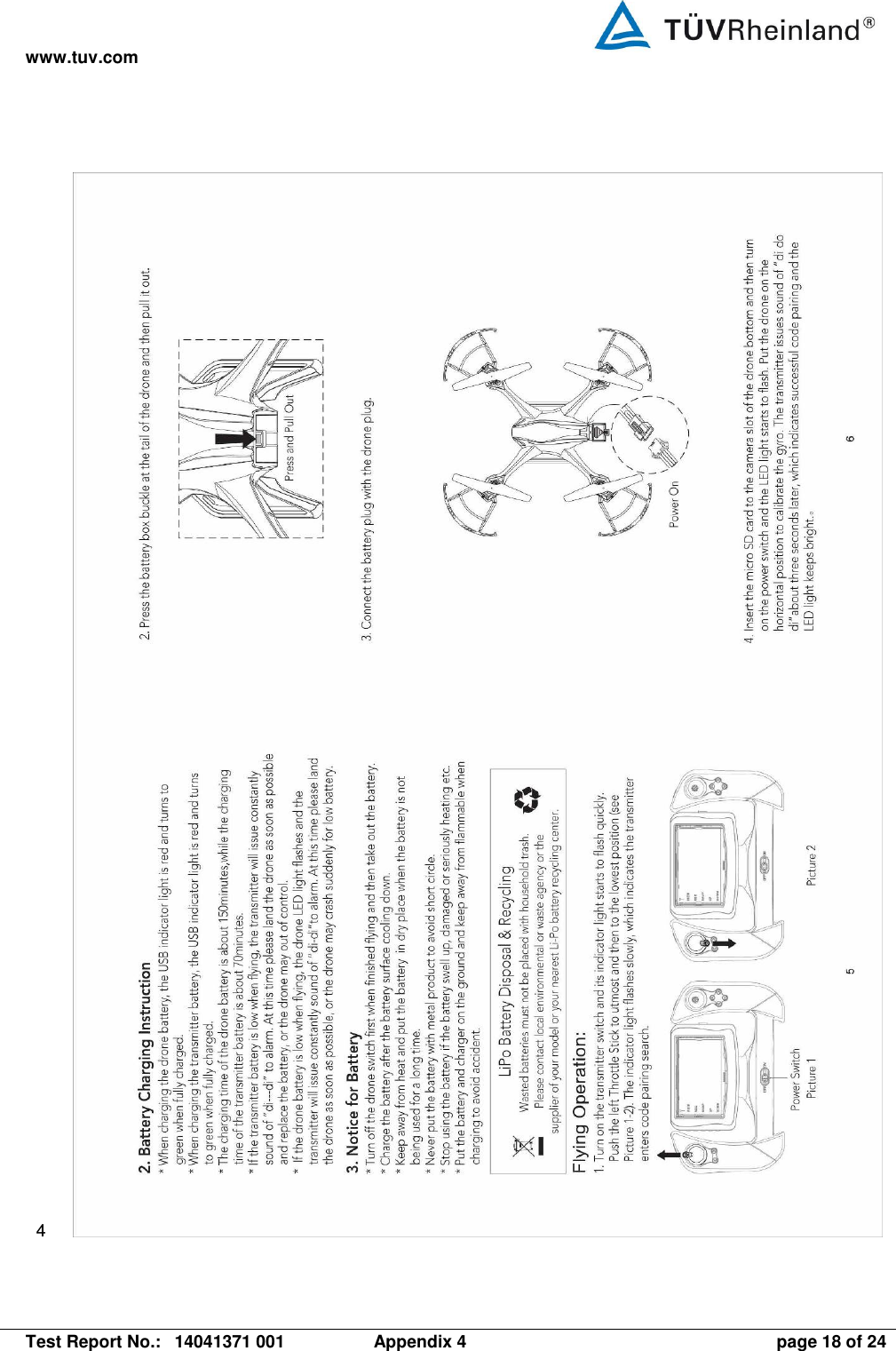 www.tuv.com   Test Report No.:  14041371 001  Appendix 4  page 18 of 24 4   
