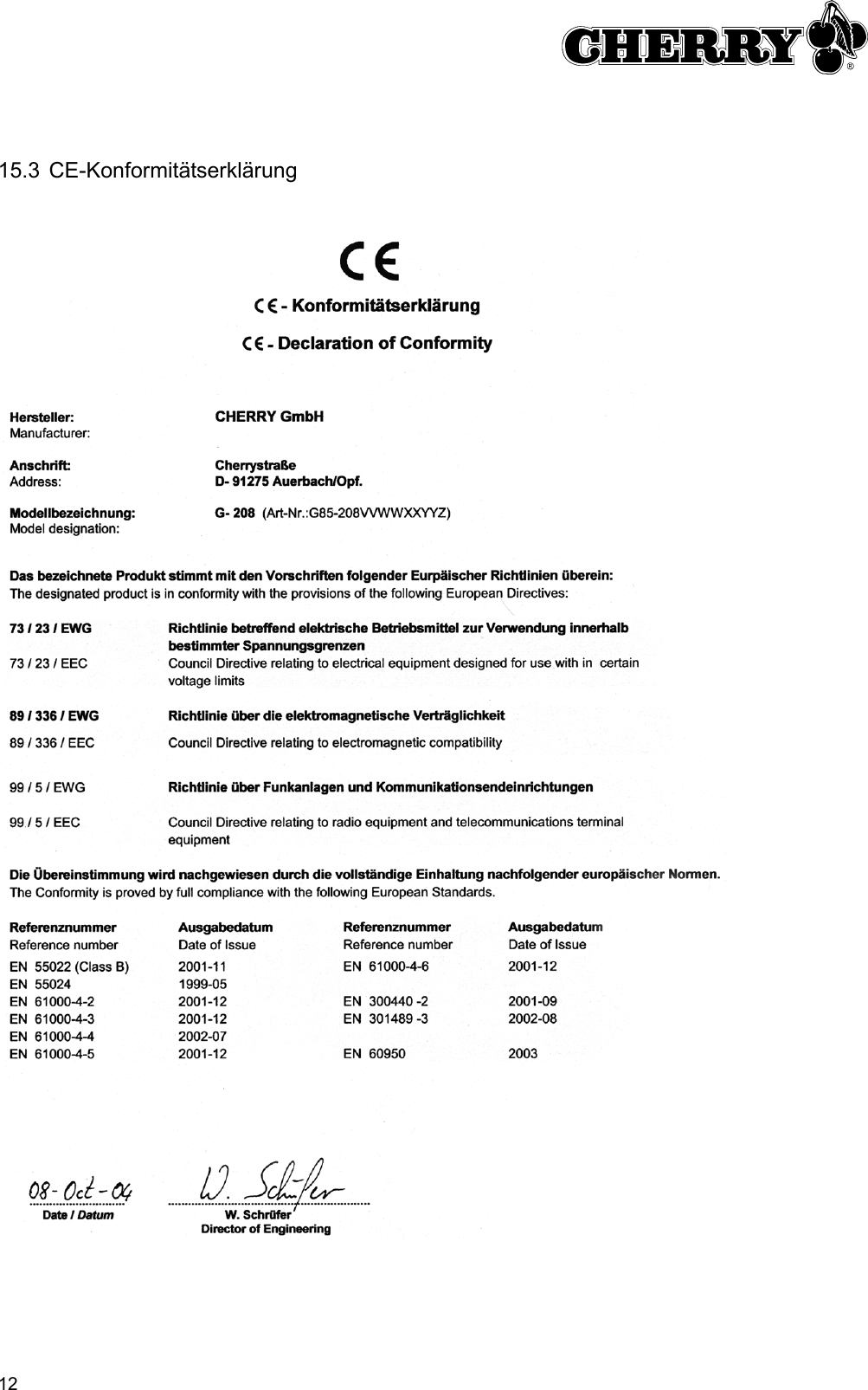 1215.3 CE-Konformitätserklärung