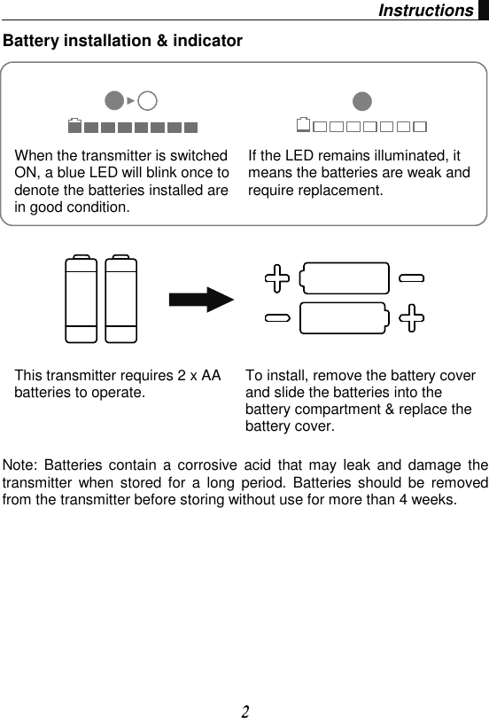 Page 3 of Chiayo Electronics Co SQ-6100IRDAB Wireless Microphone User Manual