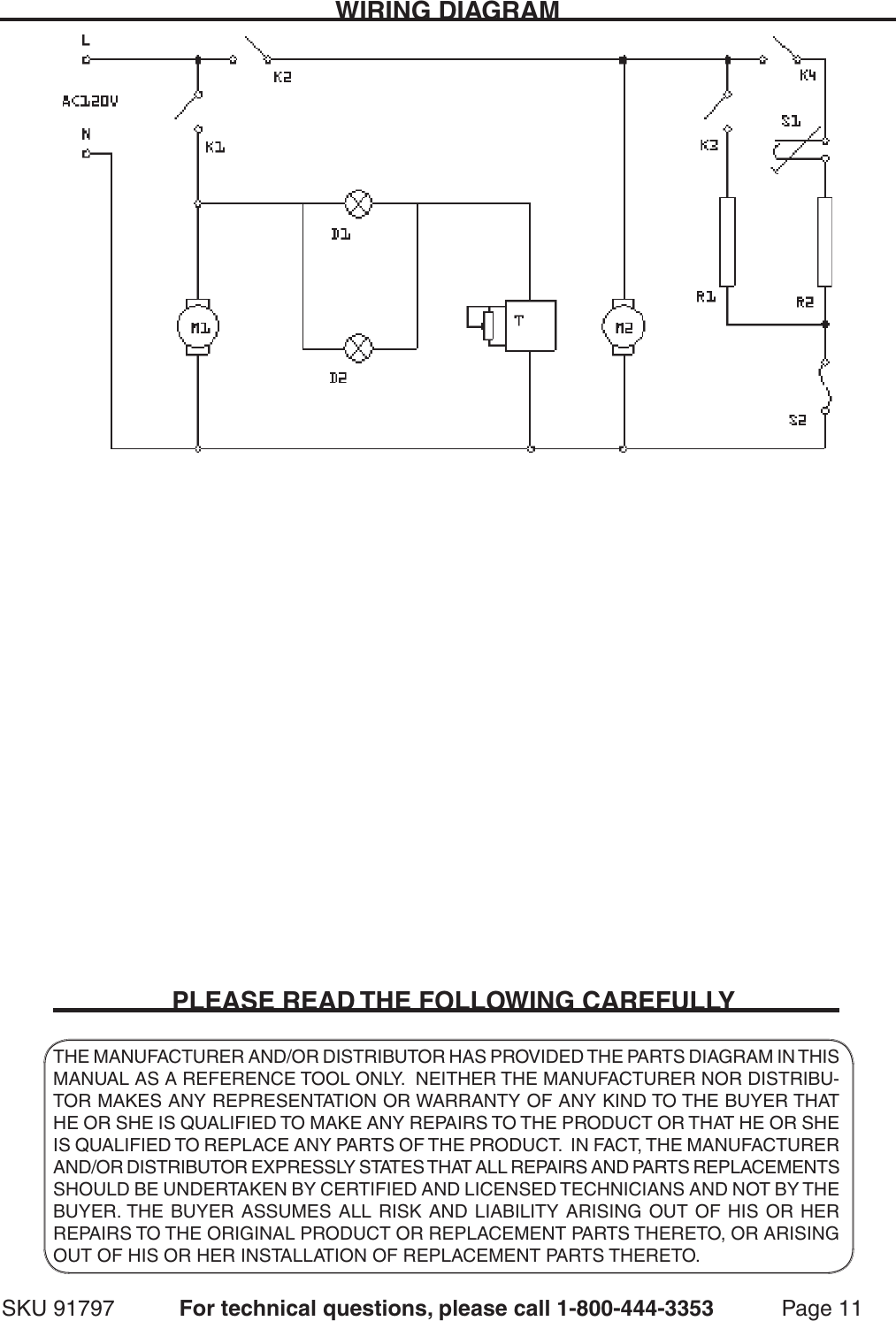 Page 11 of 12 - Chicago-Electric Chicago-Electric-91797-Users-Manual-  Chicago-electric-91797-users-manual