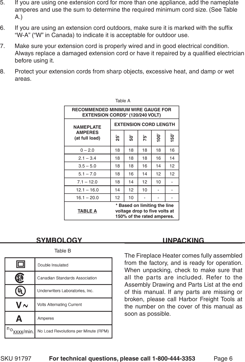 Page 6 of 12 - Chicago-Electric Chicago-Electric-91797-Users-Manual-  Chicago-electric-91797-users-manual