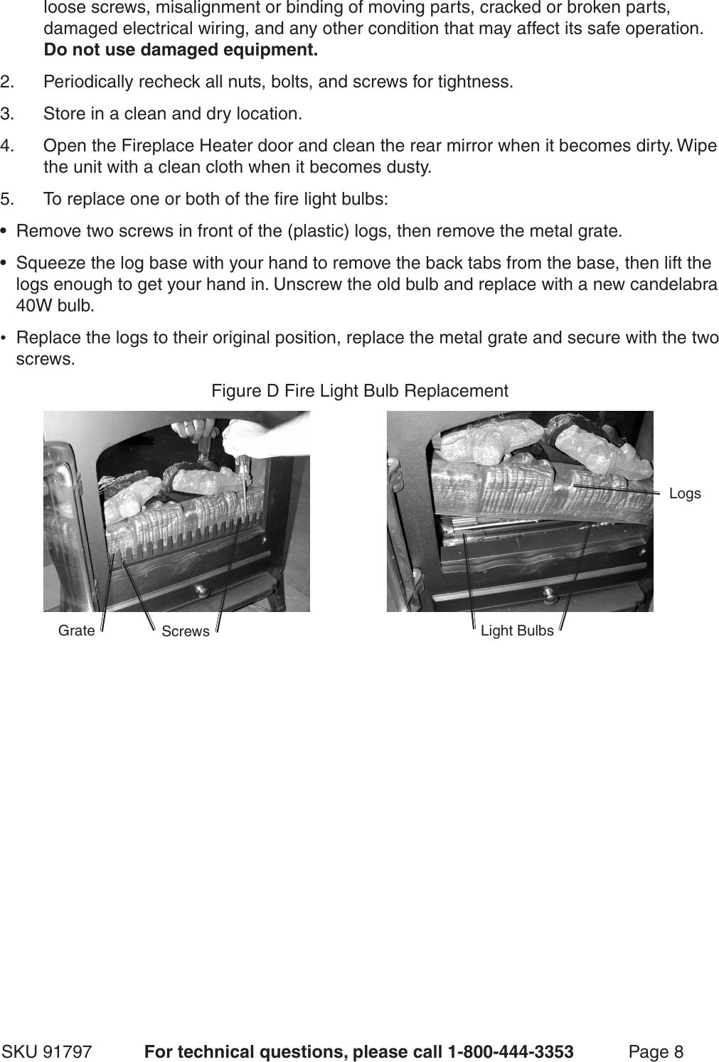 Page 8 of 12 - Chicago-Electric Chicago-Electric-91797-Users-Manual-  Chicago-electric-91797-users-manual