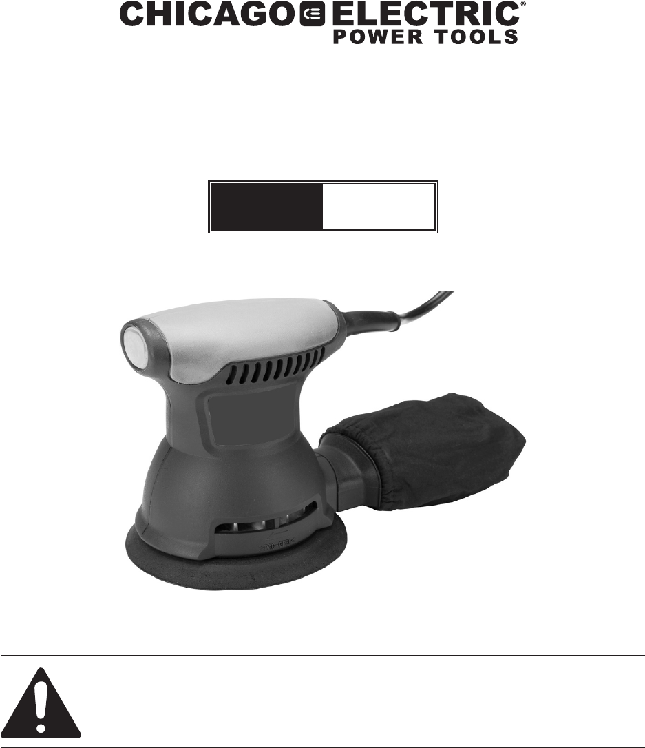Chicago Electric Orbital Sander Replacement Parts Reviewmotors.co